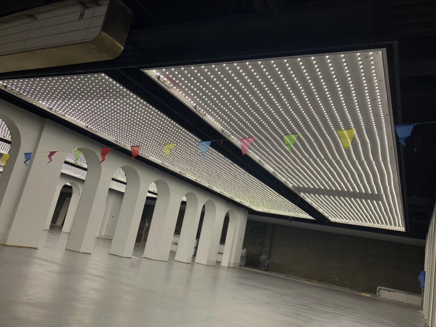 High CRI backlight LED strips installed in ceiling