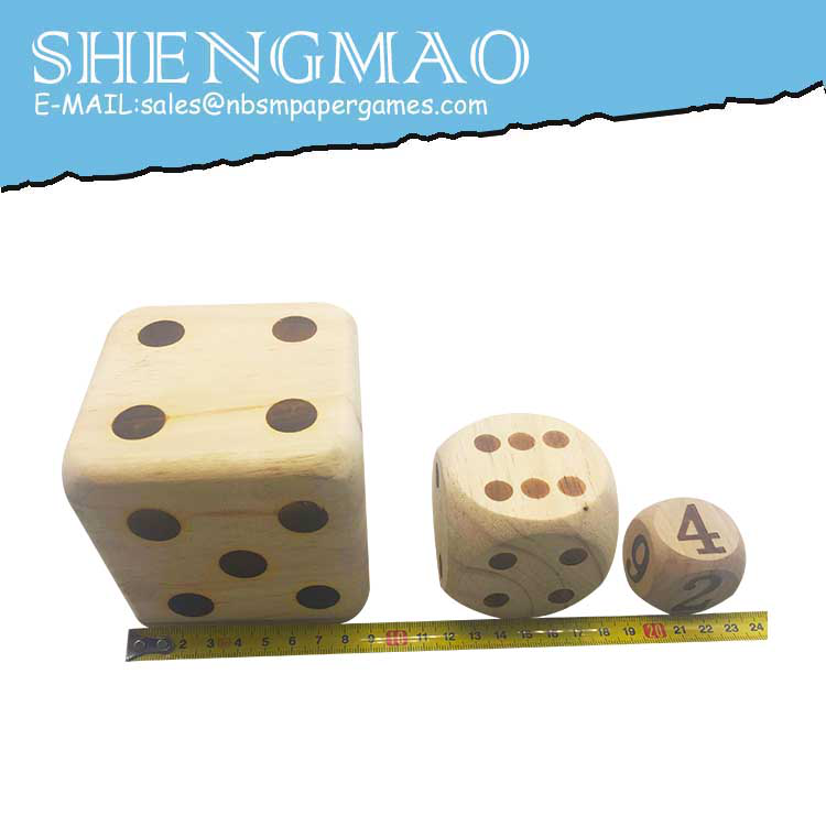 The Manufacturer Wholesalers Custom Games Solid Wood Color Points Dice
