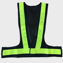 Green LED Lights Cycling Safety Vest