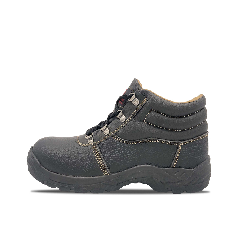 Leather Surface PVC Safety Shoes