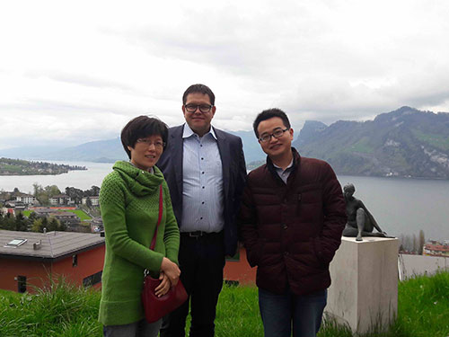 20160413 a visit to a Swiss customer was filmed near Lake Lucerne