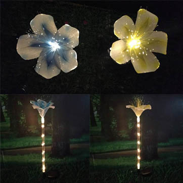 fiber optic flower decoration light